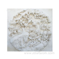 Customized white jade lotus relief